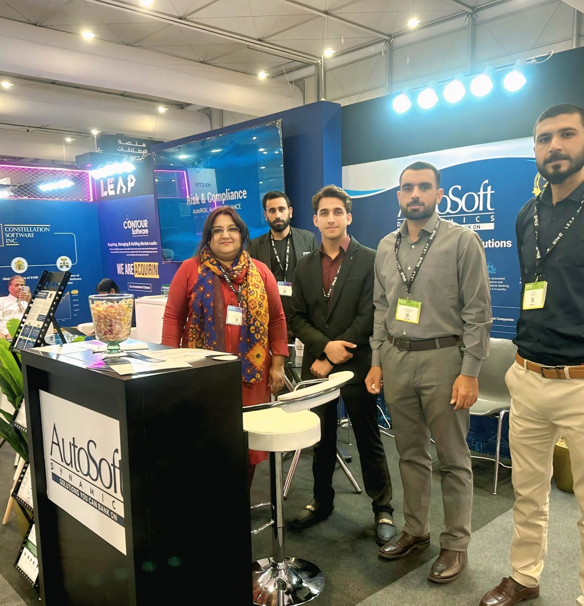 TFC team group photo at LEAP 2025 event with Autosoft company team